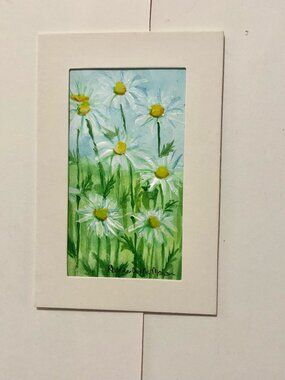 Watercolor Daisy Painting